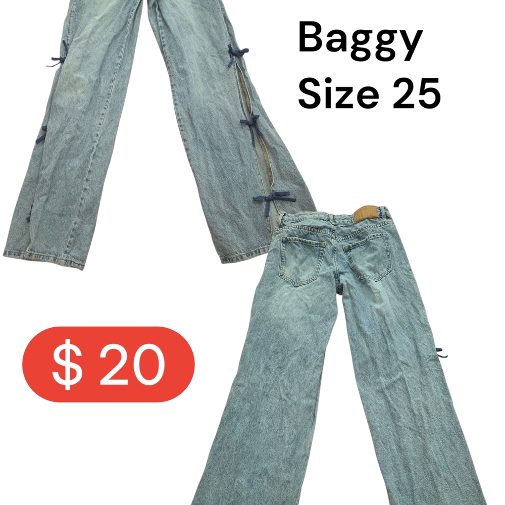 PacSun Denim Blue Wide Leg Jeans